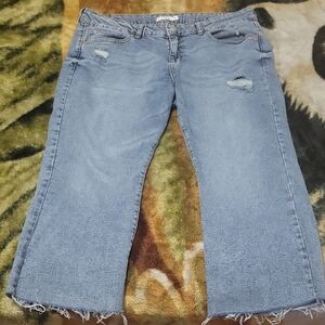 Women's Blue Distressed Jeans